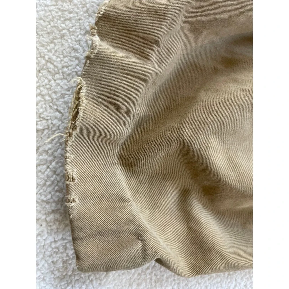 American Eagle Mens Hemmed to 28x24‎ Cargo Pants Tan Khaki Cotton Leg Utility